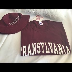 School spirit tee and hat
